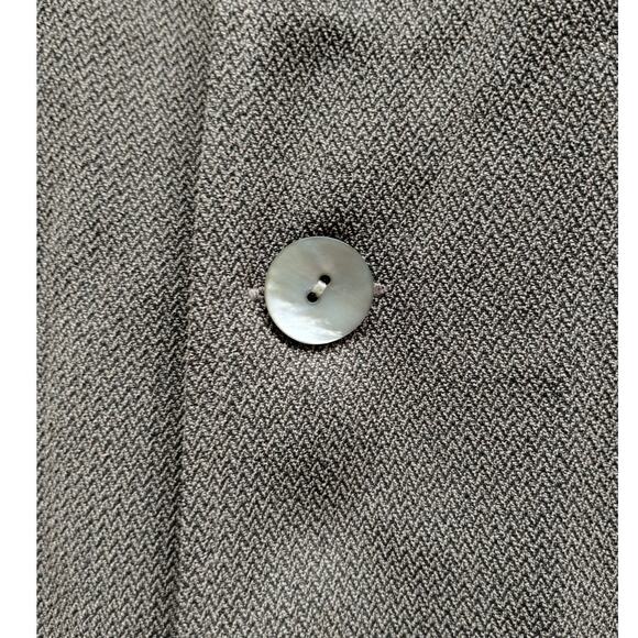 Chico's Vintage Private Edition Size Large (2) Taupe Button Up Longline Blazer - Picture 5 of 6